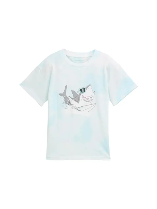 Kinder Tom Tailor Denim Oversize T-Shirt mit Print