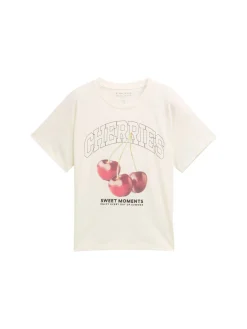 Kinder Tom Tailor Denim Oversize T-Shirt mit Print
