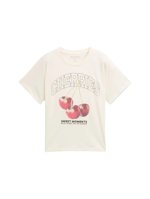 Kinder Tom Tailor Denim Oversize T-Shirt mit Print