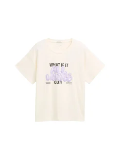 Kinder Tom Tailor Denim Oversize T-Shirt mit Print