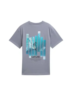 Kinder Tom Tailor Denim Oversize T-Shirt mit Print