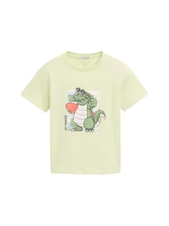 Kinder Tom Tailor Denim Oversize T-Shirt mit Print