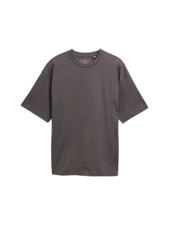 Herren Tom Tailor Denim Oversize T-Shirt mit Rückenprint