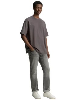 Herren Tom Tailor Denim Oversize T-Shirt mit Rückenprint