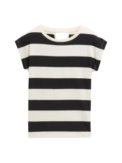 Kinder Tom Tailor Denim Oversize T-Shirt mit Streifenmuster