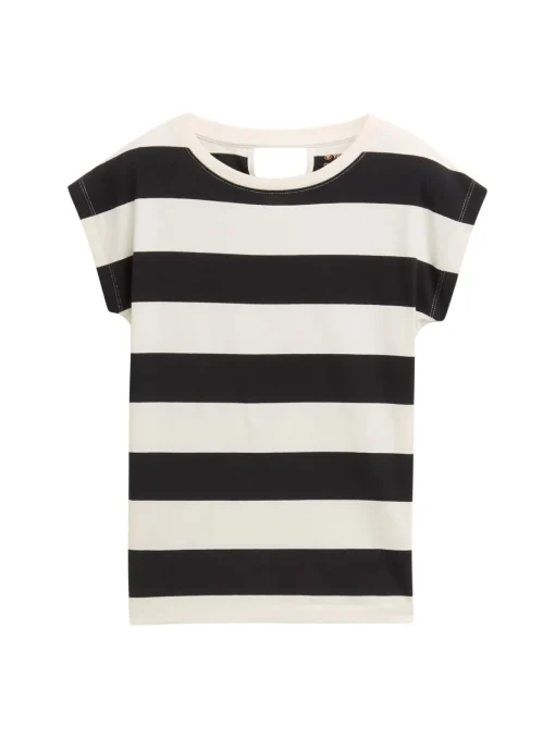 Kinder Tom Tailor Denim Oversize T-Shirt mit Streifenmuster
