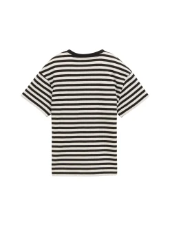Kinder Tom Tailor Denim Oversize T-Shirt mit Streifenmuster
