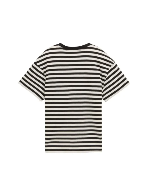 Kinder Tom Tailor Denim Oversize T-Shirt mit Streifenmuster