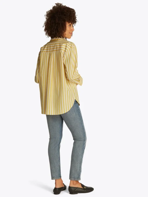 Damen Tommy Hilfiger Oversized Fit Popeline-Hemd