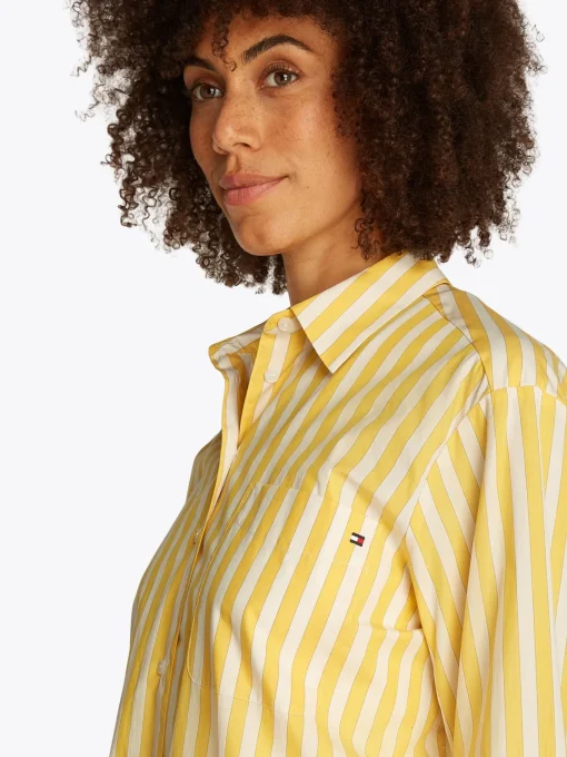 Damen Tommy Hilfiger Oversized Fit Popeline-Hemd