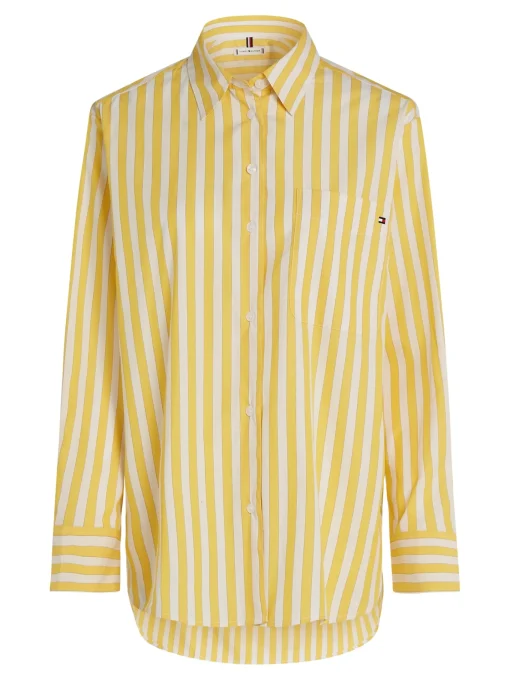 Damen Tommy Hilfiger Oversized Fit Popeline-Hemd