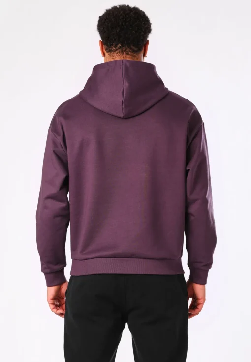 Herren Hugo Red Oversized Hoodie aus Baumwoll-Terry mit tonalem Logo