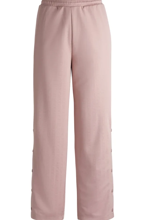 Damen Hugo Blue Oversized Jogginghose aus Logo-Jacquard