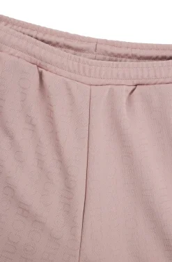 Damen Hugo Blue Oversized Jogginghose aus Logo-Jacquard