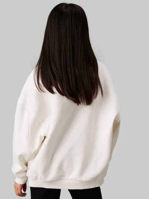 Kinder Calvin Klein Oversized Logo-Sweatshirt aus Fleece