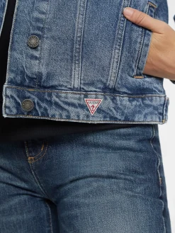 Damen GUESS JEANS Oversized Trucker Jeansjacke