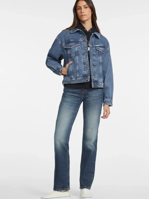 Damen GUESS JEANS Oversized Trucker Jeansjacke