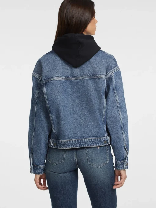 Damen GUESS JEANS Oversized Trucker Jeansjacke