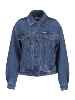 Damen GUESS JEANS Oversized Trucker Jeansjacke