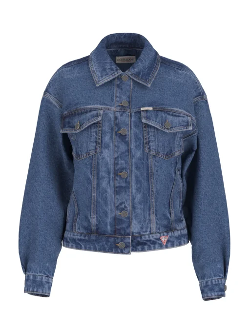 Damen GUESS JEANS Oversized Trucker Jeansjacke