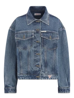 Damen GUESS JEANS Oversized Trucker Jeansjacke