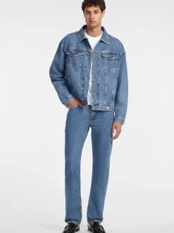 Herren GUESS JEANS Oversized Trucker Jeansjacke
