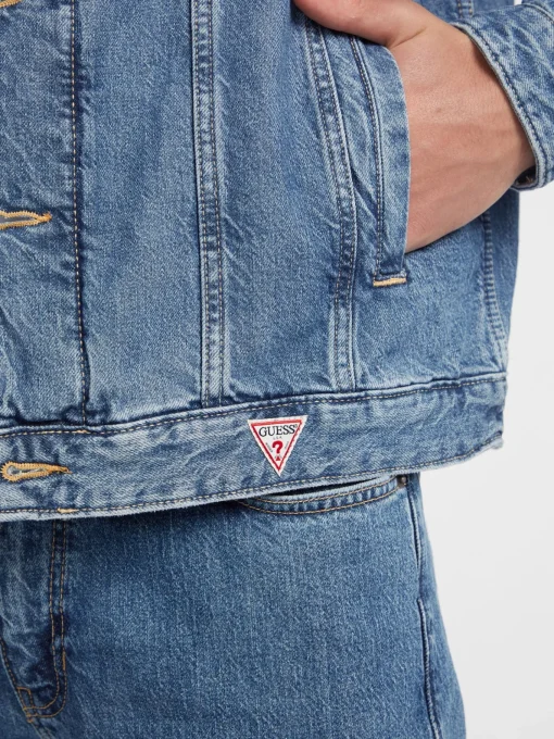 Herren GUESS JEANS Oversized Trucker Jeansjacke