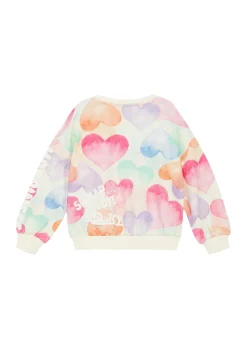 Kinder s.Oliver Oversized-Sweatshirt mit All-over-Print