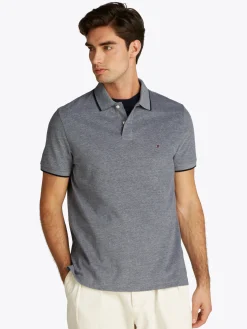 Herren Tommy Hilfiger Oxford Two Tone Poloshirt