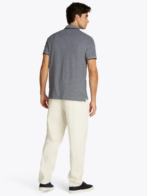 Herren Tommy Hilfiger Oxford Two Tone Poloshirt