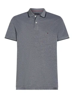 Herren Tommy Hilfiger Oxford Two Tone Poloshirt