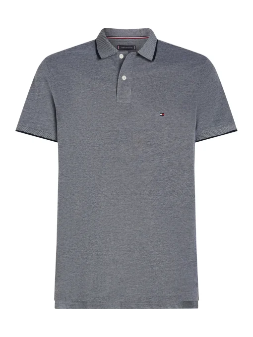 Herren Tommy Hilfiger Oxford Two Tone Poloshirt