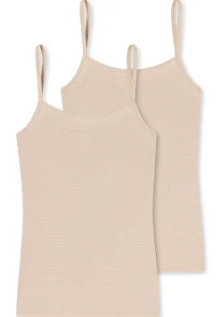 Damen Schiesser 2PACK Spaghettitop