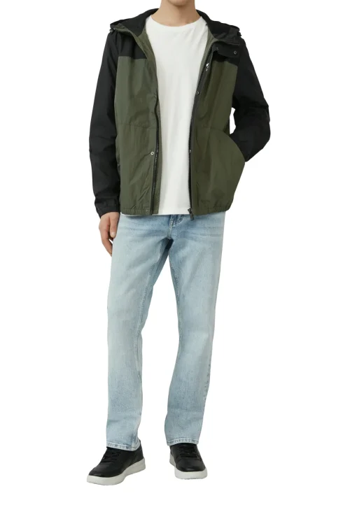 Herren QS Packable Windbreaker mit Kapuze