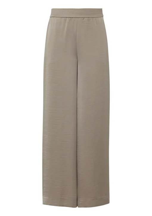 Damen Comma Palazzo-Hose aus Satin mit Eingrifftaschen
