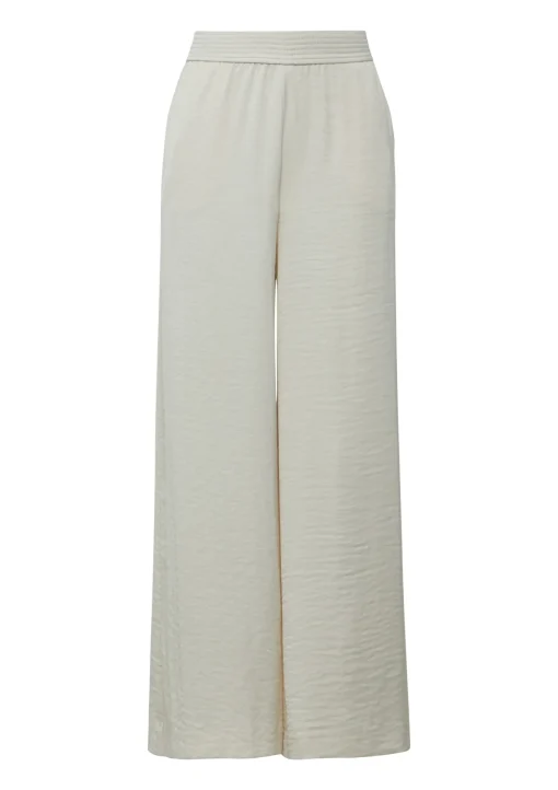 Damen Comma Palazzo-Hose aus Satin mit Eingrifftaschen