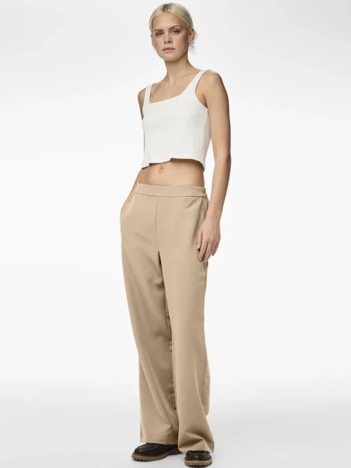 Damen Pieces PCBOZZY Hose mit weitem Bein