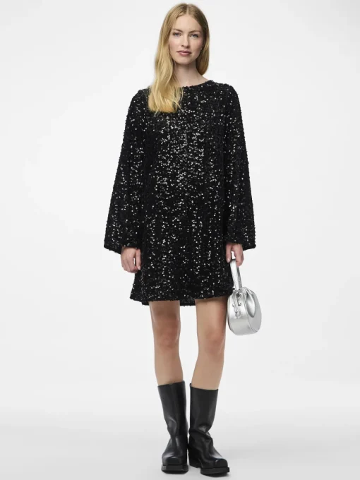 Damen Pieces PCKAM Paillettenkleid