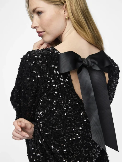 Damen Pieces PCKAM Paillettenkleid
