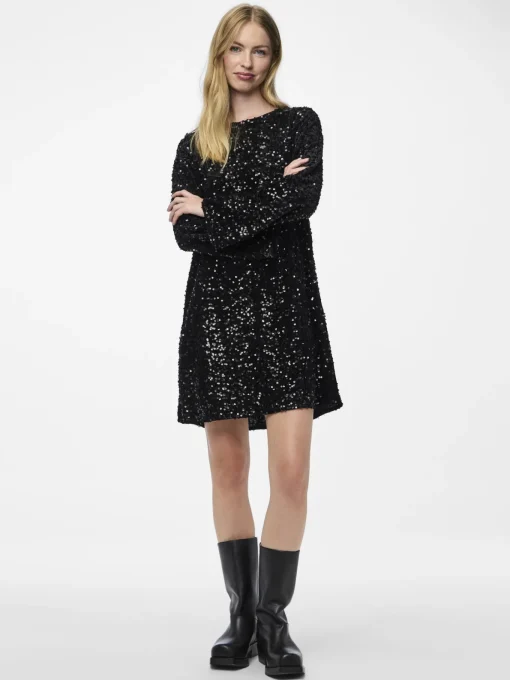 Damen Pieces PCKAM Paillettenkleid