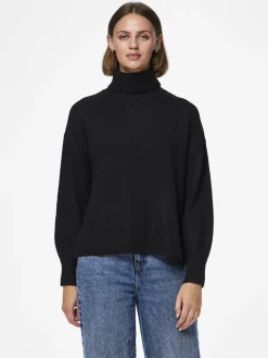 Damen Pieces PCMALOU Pullover mit hohem Kragen
