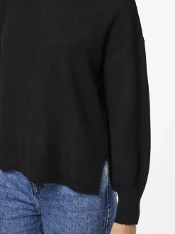 Damen Pieces PCMALOU Pullover mit hohem Kragen