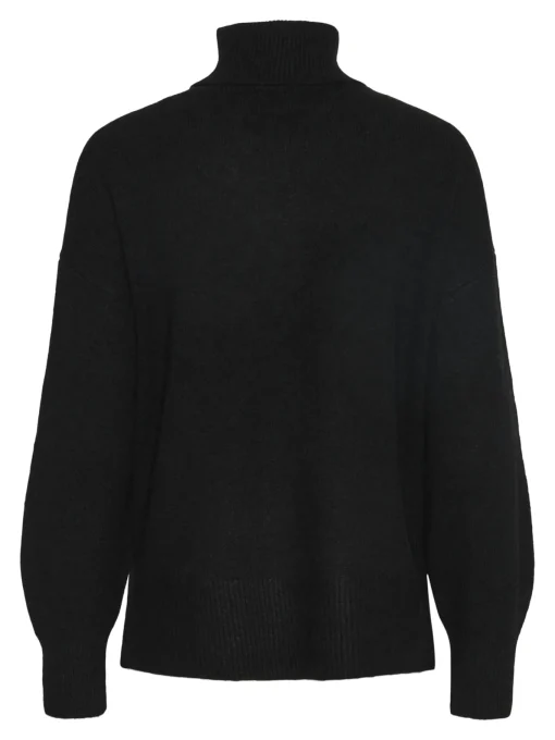 Damen Pieces PCMALOU Pullover mit hohem Kragen