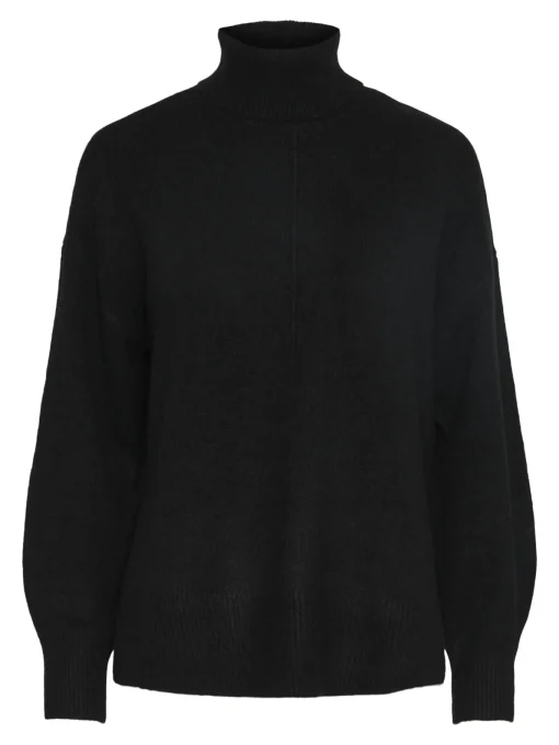 Damen Pieces PCMALOU Pullover mit hohem Kragen