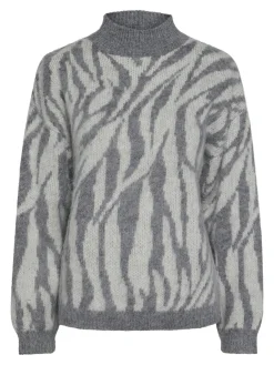 Damen Pieces PCNOELA Strickpullover