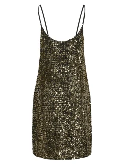 Damen Pieces PCSERENA Paillettenkleid
