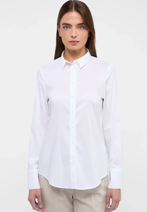 Damen Eterna Performance Shirt Bluse Twill Langarm