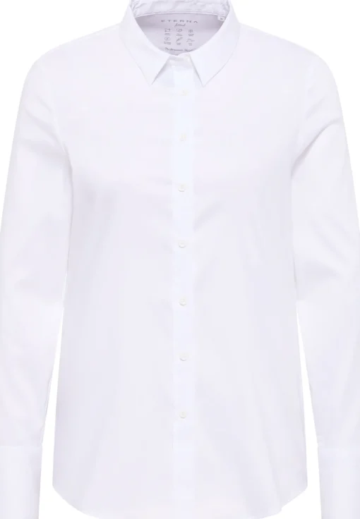 Damen Eterna Performance Shirt Bluse Twill Langarm