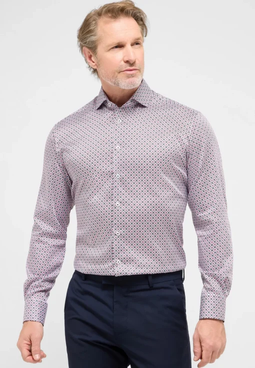 Herren Eterna Performance Shirt Natté-Stretch Langarm