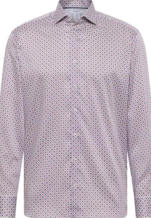 Herren Eterna Performance Shirt Natté-Stretch Langarm